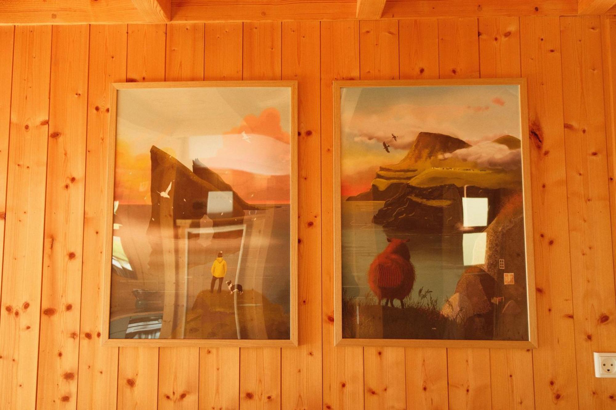 Mulafossur Cottages By Famous Waterfall In Gasadalur 外观 照片